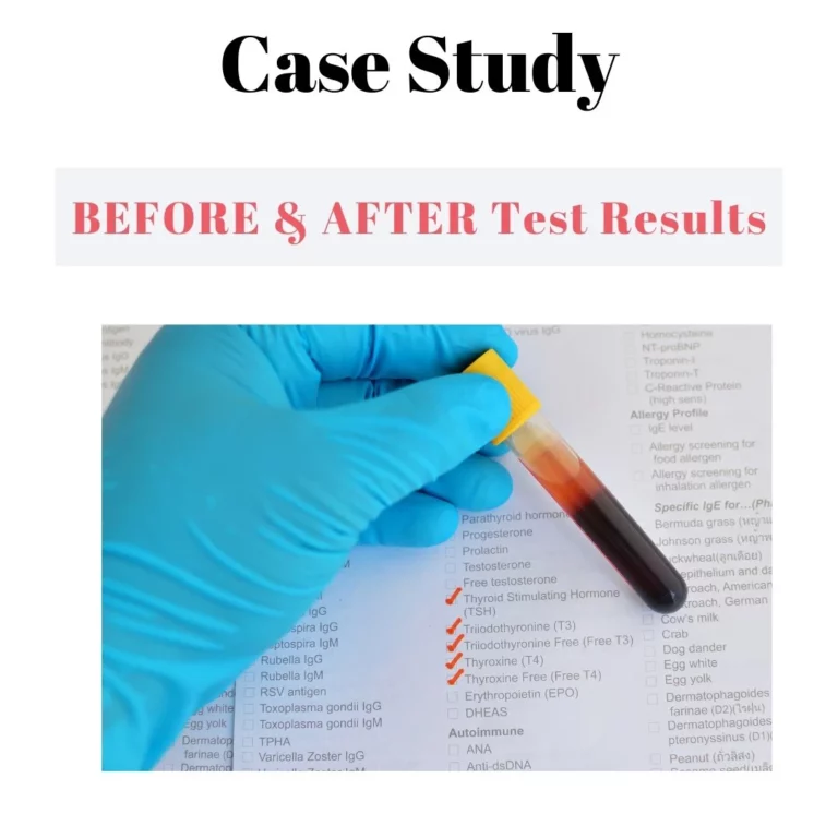 Pathology Case study - before and after test results